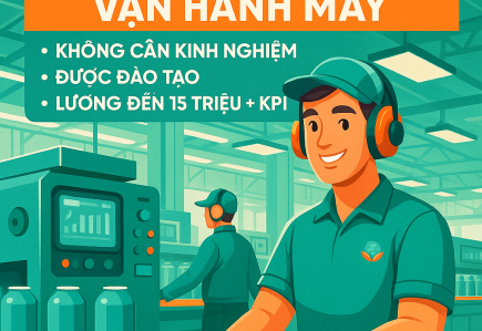 CÔNG TY TNHH SX TM XNK BAO BÌ XANH - TUYỂN 20 NHÂN VIÊN VẬN HÀNH MÁY – KHÔNG CẦN KINH NGHIỆM – ĐƯỢC ĐÀO TẠO – LƯƠNG ĐẾN 15 TRIỆU + KPI!